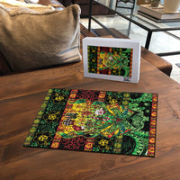 Vanuatu Turtle Floral Christmas Bow Puzzle Meri Krismas LT9 - Polynesian Pride