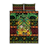 Vanuatu Turtle Floral Christmas Bow Quilt Bed Set Meri Krismas LT9 - Polynesian Pride