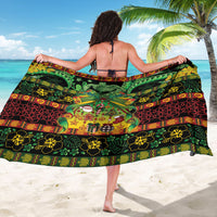 Vanuatu Turtle Floral Christmas Bow Sarong Meri Krismas LT9 - Polynesian Pride