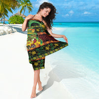 Vanuatu Turtle Floral Christmas Bow Sarong Meri Krismas LT9 - Polynesian Pride
