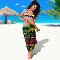 Vanuatu Turtle Floral Christmas Bow Sarong Meri Krismas LT9 - Polynesian Pride