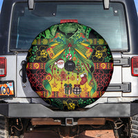 Vanuatu Turtle Floral Christmas Bow Spare Tire Cover Meri Krismas