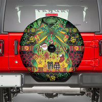 Vanuatu Turtle Floral Christmas Bow Spare Tire Cover Meri Krismas