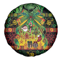 Vanuatu Turtle Floral Christmas Bow Spare Tire Cover Meri Krismas