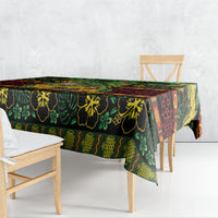 Vanuatu Turtle Floral Christmas Bow Tablecloth Meri Krismas