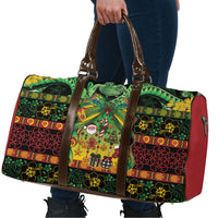 Vanuatu Turtle Floral Christmas Bow Travel Bag Meri Krismas LT9 - Polynesian Pride