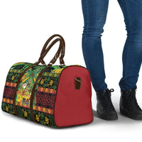 Vanuatu Turtle Floral Christmas Bow Travel Bag Meri Krismas LT9 - Polynesian Pride