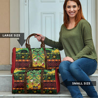 Vanuatu Turtle Floral Christmas Bow Travel Bag Meri Krismas LT9 - Polynesian Pride