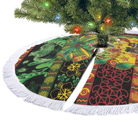 Vanuatu Turtle Floral Christmas Bow Tree Skirt Meri Krismas