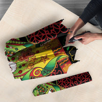 Vanuatu Turtle Floral Christmas Bow Umbrella Meri Krismas LT9 - Polynesian Pride