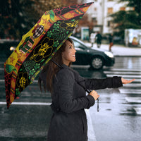 Vanuatu Turtle Floral Christmas Bow Umbrella Meri Krismas LT9 - Polynesian Pride