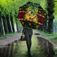 Vanuatu Turtle Floral Christmas Bow Umbrella Meri Krismas LT9 - Polynesian Pride