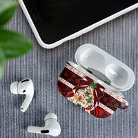 Polynesian Hibiscus Tribal Christmas Bow AirPods Case LT9 - Polynesian Pride