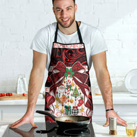 Polynesian Hibiscus Tribal Christmas Bow Apron LT9 - Polynesian Pride