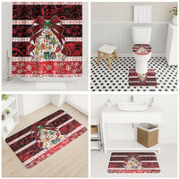 Polynesian Hibiscus Tribal Christmas Bow Bathroom Set LT9 - Polynesian Pride