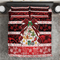 Polynesian Hibiscus Tribal Christmas Bow Bedding Set LT9 Multicolor - Polynesian Pride