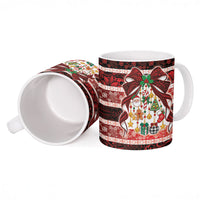 Polynesian Hibiscus Tribal Christmas Bow Ceramic Mug LT9 - Polynesian Pride