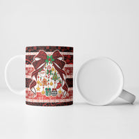 Polynesian Hibiscus Tribal Christmas Bow Ceramic Mug LT9 - Polynesian Pride
