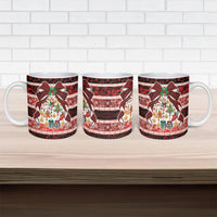 Polynesian Hibiscus Tribal Christmas Bow Ceramic Mug LT9 - Polynesian Pride