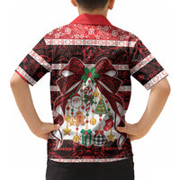 Polynesian Hibiscus Tribal Christmas Bow Hawaiian Shirt LT9 - Polynesian Pride