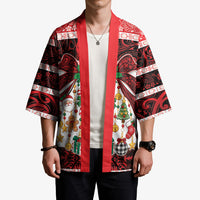 Polynesian Hibiscus Tribal Christmas Bow Kimono LT9 - Polynesian Pride