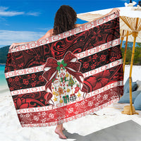 Polynesian Hibiscus Tribal Christmas Bow Sarong LT9 One Size 44 x 66 inches Multicolor - Polynesian Pride