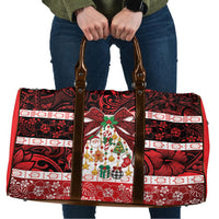 Polynesian Hibiscus Tribal Christmas Bow Travel Bag LT9 Multicolor - Polynesian Pride