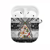 Polynesian Tribal Pattern Christmas Bow AirPods Case
