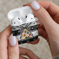 Polynesian Tribal Pattern Christmas Bow AirPods Case