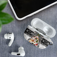 Polynesian Tribal Pattern Christmas Bow AirPods Case