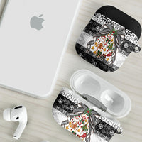 Polynesian Tribal Pattern Christmas Bow AirPods Case