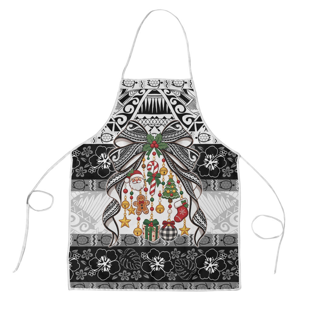 Polynesian Tribal Pattern Christmas Bow Apron