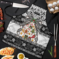 Polynesian Tribal Pattern Christmas Bow Apron