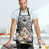 Polynesian Tribal Pattern Christmas Bow Apron