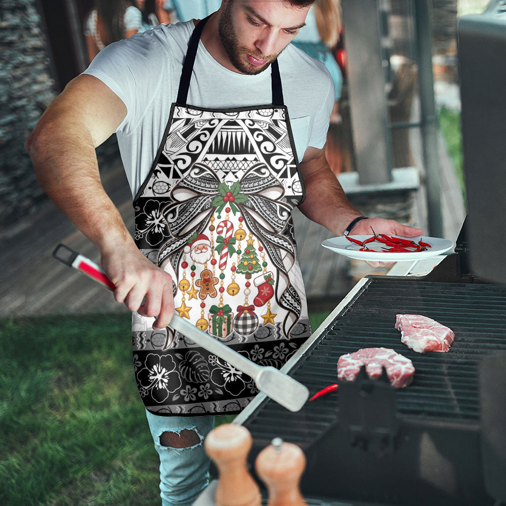 Polynesian Tribal Pattern Christmas Bow Apron