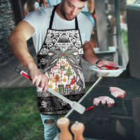 Polynesian Tribal Pattern Christmas Bow Apron