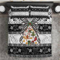 Polynesian Tribal Pattern Christmas Bow Bedding Set