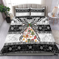 Polynesian Tribal Pattern Christmas Bow Bedding Set