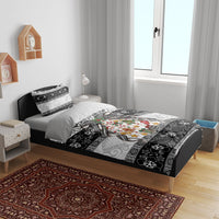 Polynesian Tribal Pattern Christmas Bow Bedding Set