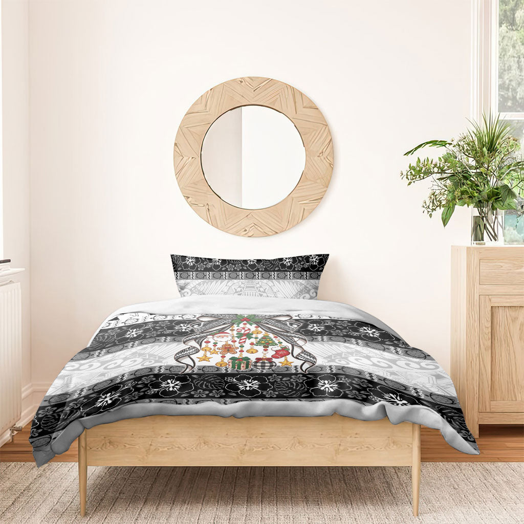 Polynesian Tribal Pattern Christmas Bow Bedding Set