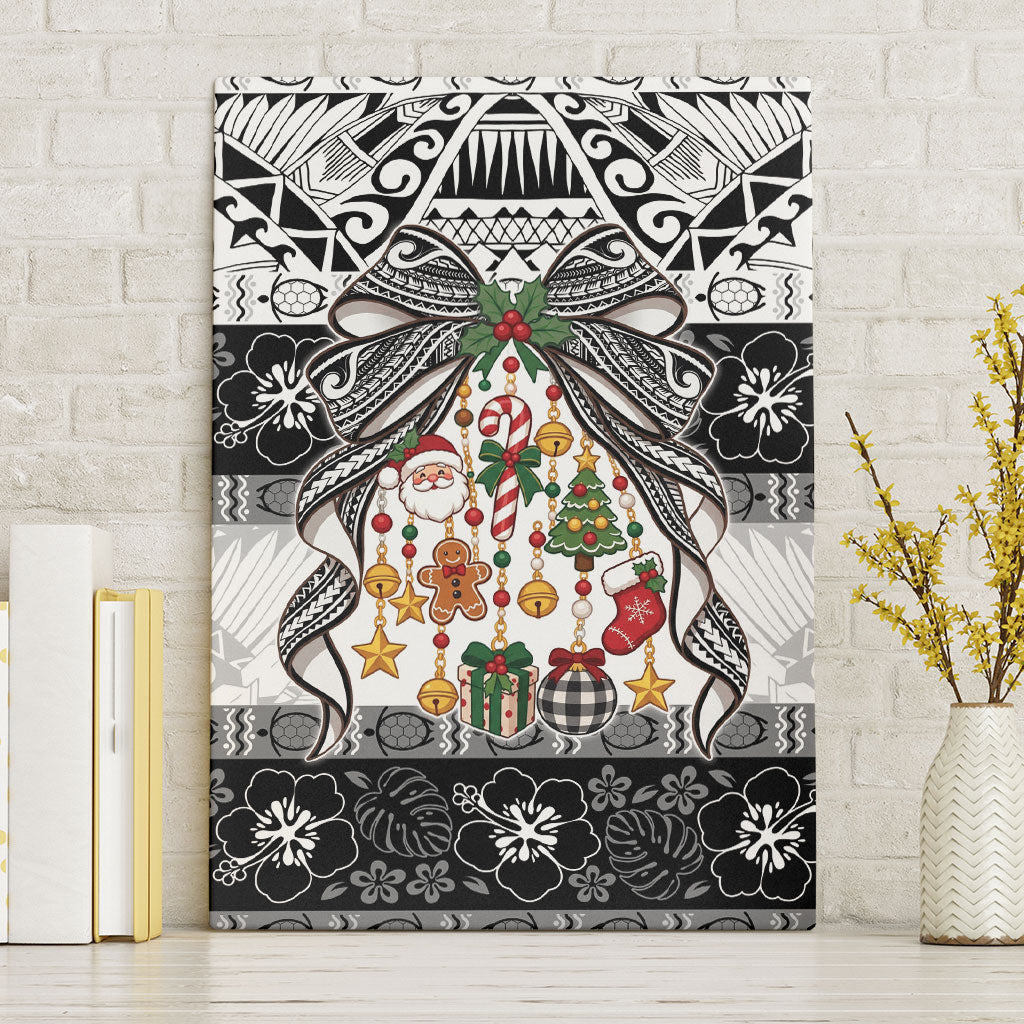 Polynesian Tribal Pattern Christmas Bow Canvas Wall Art LT9 Without Frame Multicolor - Polynesian Pride