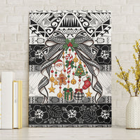 Polynesian Tribal Pattern Christmas Bow Canvas Wall Art LT9 Without Frame Multicolor - Polynesian Pride