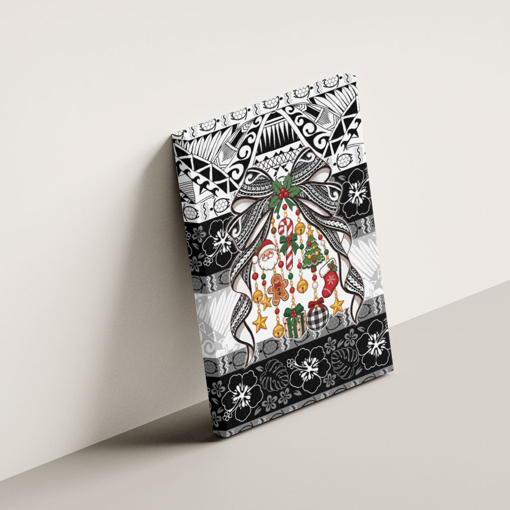 Polynesian Tribal Pattern Christmas Bow Canvas Wall Art LT9 - Polynesian Pride