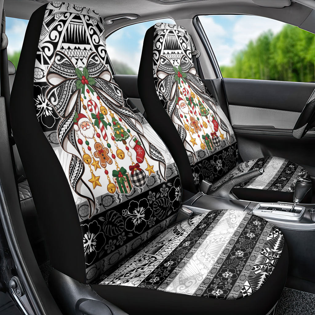 Polynesian Tribal Pattern Christmas Bow Car Seat Cover LT9 - Polynesian Pride