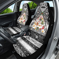 Polynesian Tribal Pattern Christmas Bow Car Seat Cover LT9 - Polynesian Pride