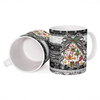 Polynesian Tribal Pattern Christmas Bow Ceramic Mug LT9 - Polynesian Pride