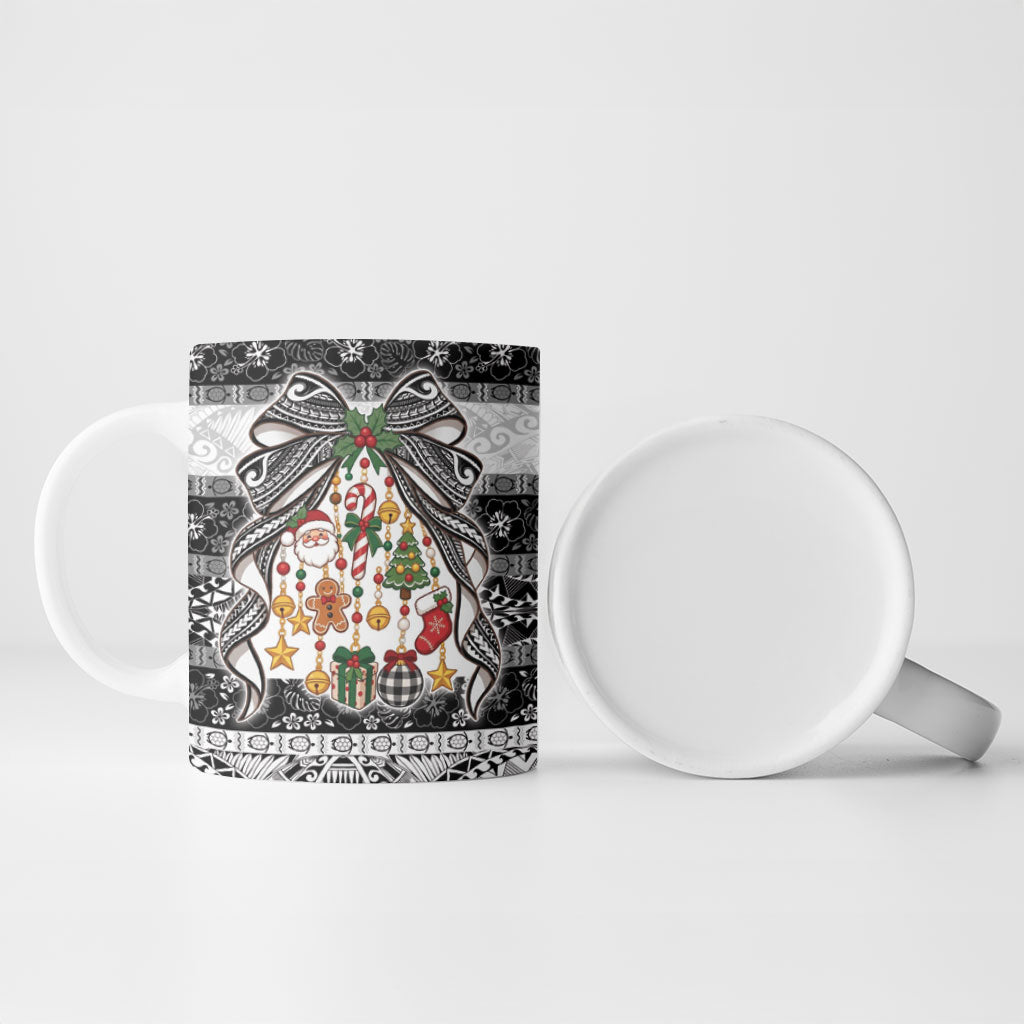 Polynesian Tribal Pattern Christmas Bow Ceramic Mug LT9 - Polynesian Pride