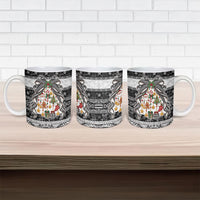 Polynesian Tribal Pattern Christmas Bow Ceramic Mug LT9 - Polynesian Pride