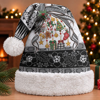 Polynesian Tribal Pattern Christmas Bow Christmas Santa Hat