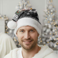Polynesian Tribal Pattern Christmas Bow Christmas Santa Hat